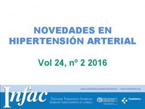 NOVEDADES EN HIPERTENSIN ARTERIAL Vol 24 n 2