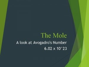 The Mole A look at Avogadros Number 6