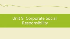 Corporate social responsibility vocabulary