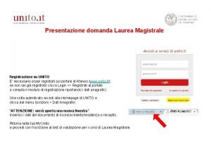 Unito domanda laurea