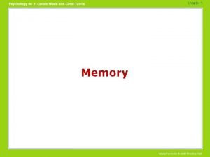 Explicit memory psychology example