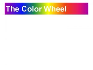 Equidistant color wheel