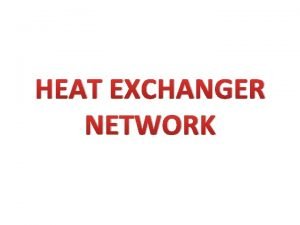 Grid diagram heat exchanger network