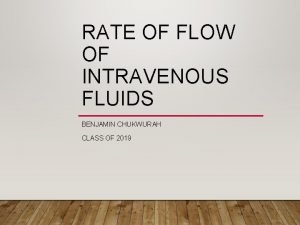 Iv fluid order