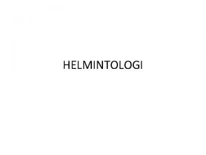 Definisi helmintologi