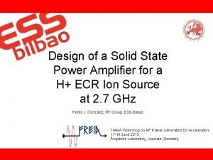 Solid state power amplifier definition