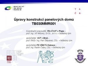 pravy konstrukc panelovch dom TB 030 MMR 001