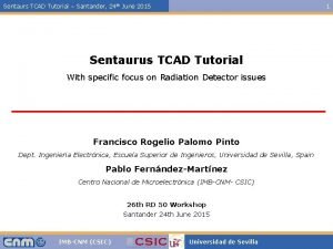 Sentaurus tcad tutorial