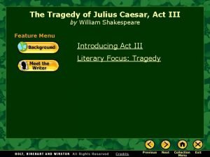 Exposition of julius caesar
