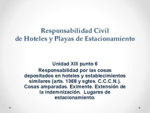 Responsabilidad civil hotelera