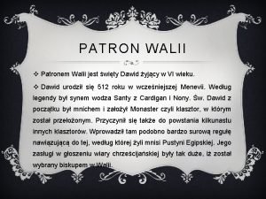 Walia patron