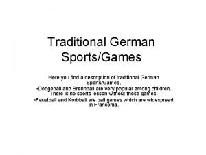 Dodgeball in german