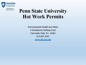 Penn state environmental health and safety