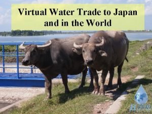 Water trade japan