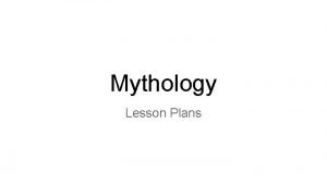 Norse mythology lesson plans