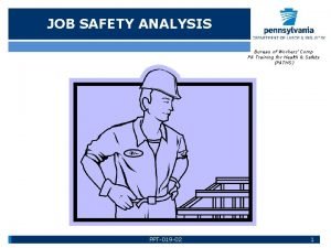 Purpose of job safety analysis