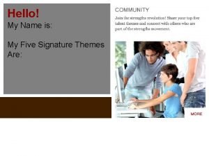 Signature themes report