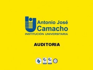 AUDITORIA Auditoria Interna LAS NORMAS DE AUDITORIA INTERNA