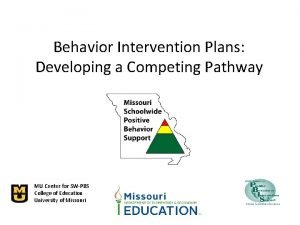 Problem behavior pathway example