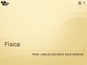 Fsica PROF CARLOS EDUARDO SAES MORENO ONDAS Perturbao