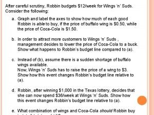 After careful scrutiny Robbin budgets 12week for Wings