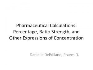 Percentage to ratio strength calculator