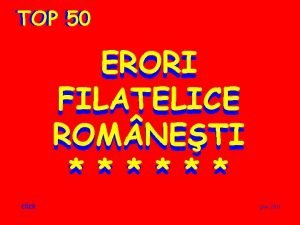 TOP 50 50 ERORI FILATELICE ROM NETI click