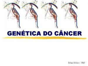GENTICA DO C NCER Erlane Ribeiro FMJ Epidemiologia