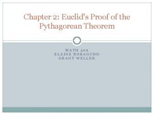 Euclid's proof of the pythagorean theorem
