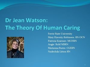 Dr. jean watson