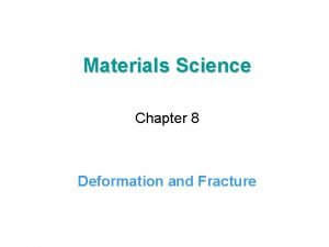 Elastic and plastic deformation Elastic and plastic deformation
