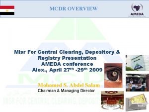 Misr clearing settlement central depository Misr clearing settlement central depository