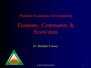 Proutist Economic Development Economy Community Ecosystem Dr Michael