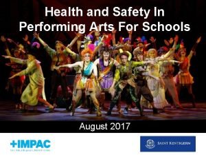 Health and safety in performing arts