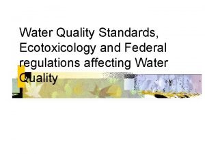 Toxic substances control