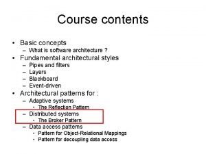 Forwarder receiver design pattern