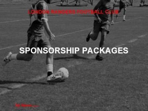 Football sponsorship packages