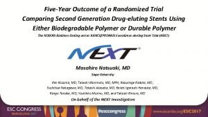 FiveYear Outcome of a Randomized Trial Comparing Second