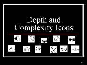 Depth and Complexity Icons 1 Power of Icons