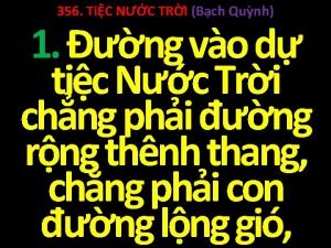 356 TiC NC TRI Bch Qunh 1 ng