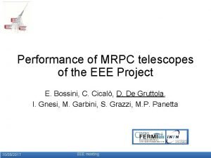Performance of MRPC telescopes of the EEE Project