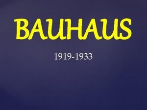 Bauhausü