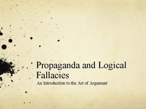 Circular argument propaganda