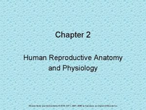 Chapter 2 human reproductive anatomy and physiology