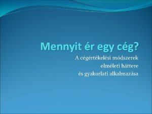 Cégértékelés Cégértékelés