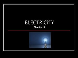 What is electricity