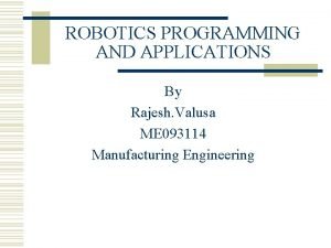 Val robot programming language