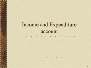 Donation in income and expenditure account