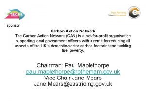 sponsor Carbon Action Network The Carbon Action Network
