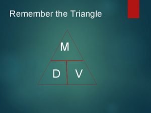 M d v triangle
